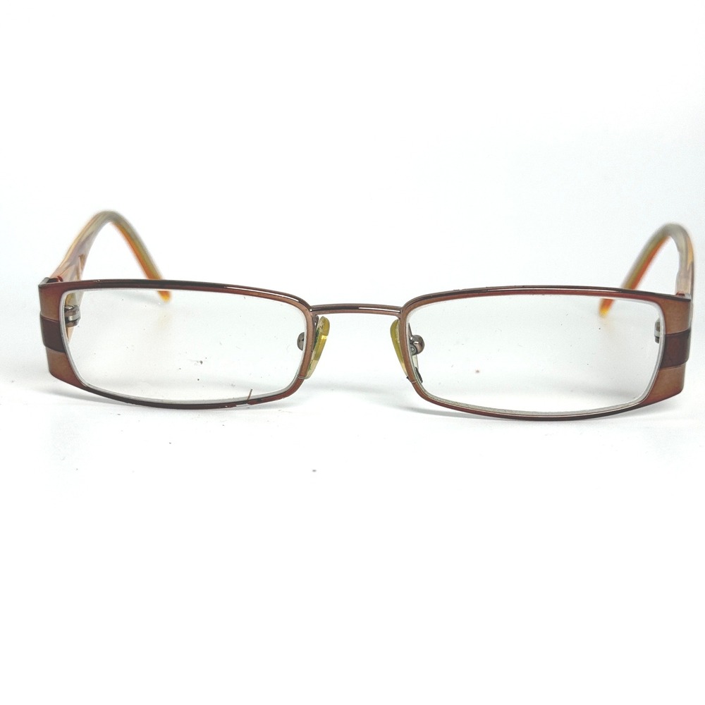 Vogue VO 3577 705 Brown Orange Rectangle Eyeglasses Frames 50-18-135 Womens